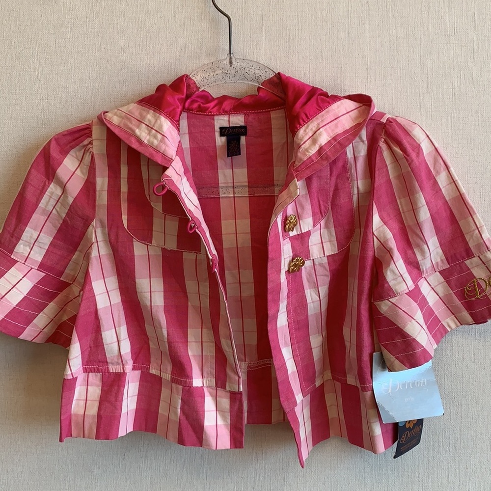 Dereon Girls Plaid Jacket • Sz 7/8 • NWT!